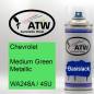 Preview: Chevrolet, Medium Green Metallic, WA248A / 45U: 400ml Sprühdose, von ATW Autoteile West.